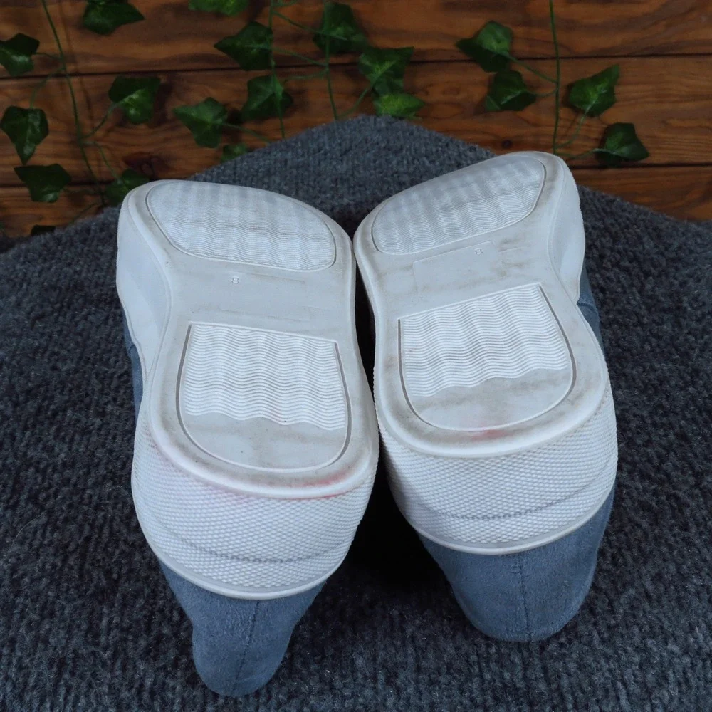 Soda Women Casual Slip On Sneaker Sz 8‎ Everyday Walking Blue Synthetic Platform